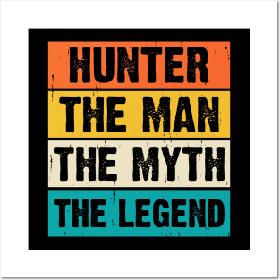 Hunter The Man The Myth The Legend T shirt For Women Posters and Art